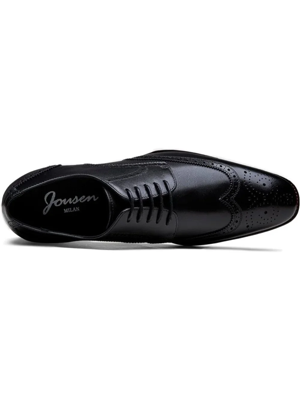 Men's Premium Black Dress Shoes Leather Wingtip Formal Business Oxford Shoes